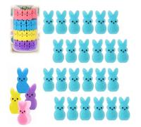 Easter Sponges, Easter Decoration Bunnies Vaso Stuffer, Spring Floral Arrangements, DIY Easter Decor for Centerpieces, Cute Foam Bunny Fillers for Easter Party & Home Decor (blu, 40 pezzi)