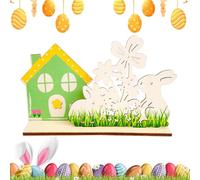 Easter Table Sign, Wooden Easter Bunny House, Easter Bunny Decorations