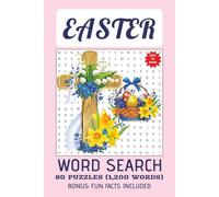 EASTER THEME WORD SEARCH PUZZLE BOOK: Word Search w/Easy to Read Print: Easter Theme | Bonus: Fun Facts Included | Exercise for Brain | Gift for Vacation | Free Time