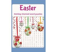 Easter Themed Word Search Puzzle Book: Word Searches with Easy to Read Print About Easter, Bunnies, Egg Coloring and More 6x9 inches, 110 Pages with ... Gifts for Vacation, Holidays, and Free Time.