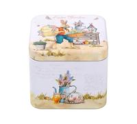 Easter Treat Boxes - Tin Storage Container | 7.5x7cm Compact Iron Box with Decorative Function, Candy Snack Holder with Portable Design, Holiday Category for Easter Rabbit Gathering Party Home