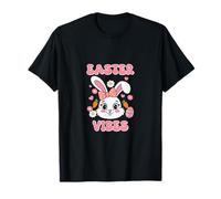 Easter Vibes Carino Kawaii Bunny Carote Uova Maglietta