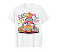 Easter Vibes Gnome Happy Easter Day gnomi bambini ragazzi ragazze Maglietta