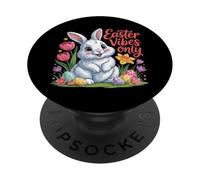 Easter Vibes Only Cute Spring Bunny Eggs - Citazione positiva PopSockets PopGrip Adesivo