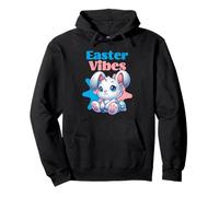 Easter Vibes, Simpatico Coniglietto Pasquale Kawaii, Uovo di Pasqua Felpa con Cappuccio