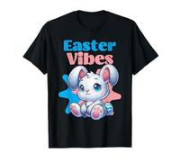 Easter Vibes, Simpatico Coniglietto Pasquale Kawaii, Uovo di Pasqua Maglietta