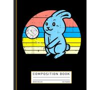 Easter Volleyball Notebook: Bunny Playing Volleyball - Retro Sports Journal