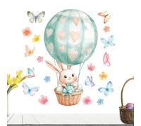 Easter Window Clings - Static Reusable Cartoon Decal, Easter Decals, PVC | 11.81 * 15.74 Inches, Festival Bunny Window Stickers For Stores Restaurant Home Office Door Festivals Party