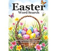 Easter Word Search: 100 Large Print Easter-Themed Puzzles for Adults, Kids & Seniors