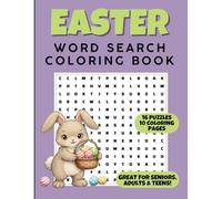 Easter Word Search Coloring Book, Easter Activity Coloring Book, Easter Word Search Book