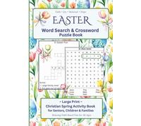 Easter Word Search & Crossword for Seniors and Families: Large Print Spring Christian Activity Book with Easy Puzzles