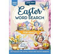 Easter Word Search for Adults: Large Print Joyful Holiday Word Puzzles for Relaxation and Stress Relief