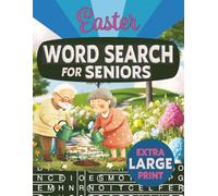 Easter Word Search for Seniors: Extra Large Print Relaxing Anti-Eye Strain Word Find Puzzles