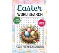 Easter Word Search Large Print: 1800+ Words with 86 Fun Easter Themed Puzzles for Adults and Seniors, Joyful Spring Word Find Activity Book with Solutions for Stress Relief & Relaxation