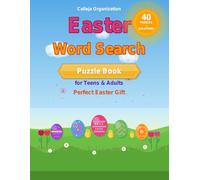 Easter Word Search Puzzle Book for Teens & Adults: 40 Fun Easter-Themed Puzzles with Solutions | Perfect Easter Gift