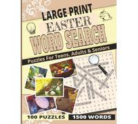 EASTER WORD SEARCH PUZZLE BOOK: LARGE PRINT Word Search about EASTER, SPRING, HOLIDAYS and more [8.5x11|100 puzzles|1500 words]-Perfect for Passtime, ... Seniors, Holidays and other Occassions.