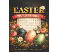 EASTER WORD SEARCH PUZZLE BOOK: LARGE PRINT Word Search about EASTER, SPRING, HOLIDAYS and more [8.5x11|300 puzzles|4500 words]-Perfect for Passtime, ... Seniors, Holidays and other Occassions.
