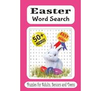 Easter Word Search Puzzle Book: Word Searches with Easy to Read Print about Easter, Bunnies, Colored Eggs and More / 6x9 inches, 110 pages / 50 plus ... Gift for Vacations, Holidays and Free Time