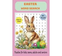 Easter Word Search Puzzle Book: Word Searches with Easy to Read Print about Easter, Bunny, Eggs, Springtime and More | 6x9 inches, 110 pages | 50+ Puzzles....Gift for Vacations, Holiday and Free Times