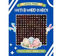 Easter Word Search Puzzles for Adults, Seniors & Teens: 50 Large Print Easter-Themed Word Search Puzzles with Spring Words, Holiday Fun, and Relaxing Brain Games