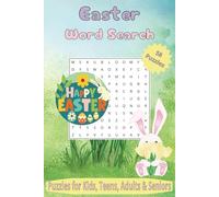 Easter Word Search: Relaxing Easter Themed Word Find Book for Kids, Teens, Adults & Seniors With Solutions | 6 x 9 inches, 58 Puzzles | Perfect Basket Stuffer Gift