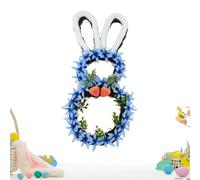 Easter Wreath | Bunny Wicker Holiday Sign - Artificial Wreath,for Fireplace Mantle Living Room Bedroom Entryway Wedding Party Family Gathering