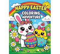 Eastern Coloring Book For Kids 3-5 ages: Sweet Kawaii Easter Coloring Fun