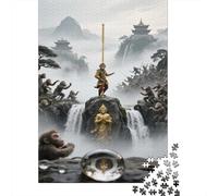 Eastern Mythology Puzzle 1000 Pezzi Per Collezionisti, Mindfulness Attiva, Progetto Condiviso, Elemento Stilistico 1000pcs (75x50cm)