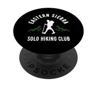Eastern Sierra Solo Hiking Club California JMT PCT Mountains PopSockets PopGrip Adesivo