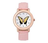 Eastern Tiger Swallowtail Butterfly Orologio da polso da donna personalizzato alla moda con cinturino morbido regalo per compleanni San Valentino