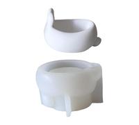 Easters Bunnies Portauovo a forma di coniglio fatto a mano, portacandele in silicone non penna uova in ghisa decorativa coniglio muffa