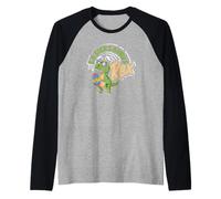 Eastersaurus Rex Funny T-Rex Easter Bunny Ears Ragazzi Bambini Maglia con Maniche Raglan