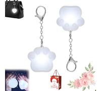 EastHedge Luce Da Borsetta,Luce Da Borsa Donna,Lucea Forma Di Cuore Attivabile Al Tocco,Ricaricabile,Regalo Per La Famiglia,La Fidanzata,La Mamma (Zampe di gatto,2)