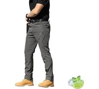 EastHedge Pantaloni Moto Le Spartan,LeSpartan Pantaloni Tattici da Moto, Pantaloni Tattici Leggeri Ad Asciugatura Rapida, Pantaloni Cargo da Uomo Rip Stop (Grigio Ix9,M)