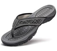 EastMetal Sunrace_4711264330838, Infradito Classiche da Uomo, Grandi, estive, alla Moda, Colore Grigio Unisex Adulto, Nero, Misura Standard
