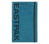 EASTPAK, Agenda 2026 Ufficiale Eastpak, Agenda Settimanale 12 Mesi Large, con 192 Pagine, Elastico, Tasca Portatutto, Segnalibro, Planner Mensile, Calendario 2026 e 2027, Formato 13 x 21 cm, Teal