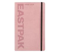 EASTPAK, Agenda 2026 Ufficiale Eastpak, Agenda Settimanale 12 Mesi Large, con 192 Pagine, Elastico, Tasca Portatutto, Segnalibro, Planner Mensile, Calendario 2026 e 2027, Formato 13 x 21 cm, Mauve