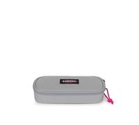 Eastpak Astuccio ovale singolo - Astuccio per cancelleria organizzato con scomparti interni e tasca con cerniera, 5 x 22 x 9 cm - Kontrast Grey Pink