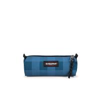 Eastpak Astuccio singolo Benchmark - Astuccio per cancelleria compatto con cerniera e ampio scomparto principale, 6 x 20.5 x 7.5 cm - Checker Blue