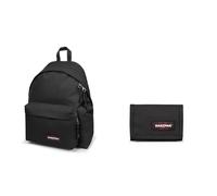 EASTPAK Padded Pak’r, Zaino Unisex - Adulto, Nero, Taglia unica & Crew Single Portafoglio, 27 L - Black (Nero)