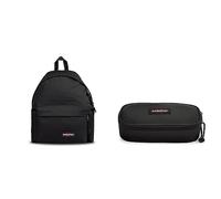 EASTPAK Padded Pak'r Zaino, 40 cm, 24 L, Nero & Astuccio singolo ovale XL, 22 cm