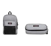 EASTPAK Pinnacle Zaino, 42 cm, 38 L, Grigio (Sunday Grey) + Oval XL Single Astuc