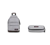 EASTPAK Wyoming Zaino, Taglia Unica, Grigio & Oval Stifteetui Sunday Grey - NUOV