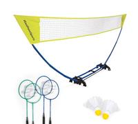 EastPoint Sports, White, Easy Setup-Set 4 Giocatori, 4,6 m Unisex, Rete da Badminton con Base per Il Trasporto