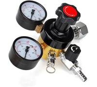 Eastpole Regolatore per fusti di CO2 a doppio manometro, a sgancio rapido, regolatore per birra con valvola limitatrice di pressione di sicurezza, 0-4.1 bar, 0-207 bar pressione del serbatoio