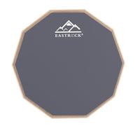 EASTROCK 20,3 cm Practice Drum Pad, Double Face Silent Drum Pad, Grigio