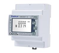 Eastron CT SDM630MCT-MODBUS-MID, contatore di energia solare trifase su guida DIN e monitor di energia solare, 3P4W/3P3W/1P2W, 2 uscite a impulsi, 4 moduli, larghezza 72 mm
