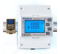 Eastron SDM630Modbus-V3 - Contatore di corrente trifase digitale per guida multiuso, bidirezionale con 2 x S0, RS485 Modbus -RTU