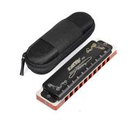 Easttop Harmonica Key Of G 10 Hole 20 Tone Diatonic Blues Harmonica G with Case Top Grade for Professional Player,beginner,students,children,kids Gift