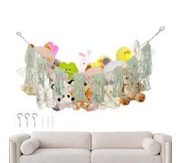 Eastuy Amaca Per Peluche - Grande Boho Da Parete Resistente | Organizzatore Rete Per Giocattoli Di Peluche,Per Ragazzi Ragazze Bambini Piccoli Camera Da Letto Asilo Sala Giochi